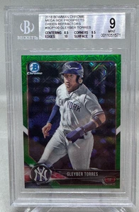 Gleyber Torres 2018 Bowman Chrome Mega Green #40/99 Prospects #BCP100 BGS 9 RC - Bild 1 von 6