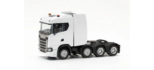 Herpa 315753-003 - 1/87 Scania CS 20 ND Trattore Pesante 4 Assi, Bianco - Nuovo - Immagine 1 di 1