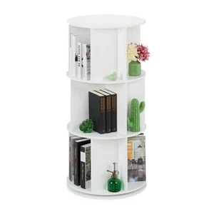 Bücherregal Bücherturm Drehregal Medienregal Stehregal Buchregal drehbar rund - Bild 1 von 7