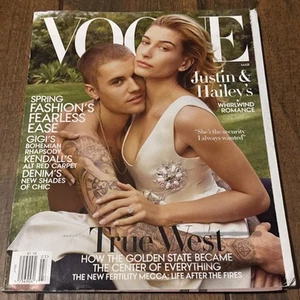 Vogue Magazine Justin & Hailey Bieber Cover March 2019 - Picture 1 of 8