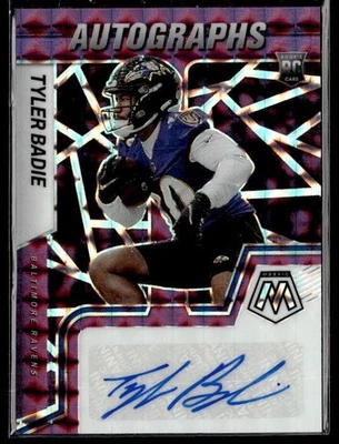 L66,864 - 2022 Panini Mosaic Rookie Auto Mosaic Purple #54 Tyler Badie /49 - Image 1 of 2