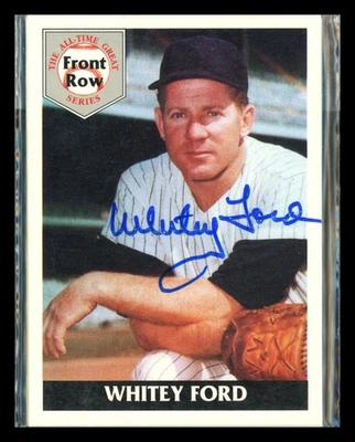 Whitey Ford Auto 1992 Front Row Sealed All-Time Great Sig Series Card Set #/5000 - Image 1 of 2