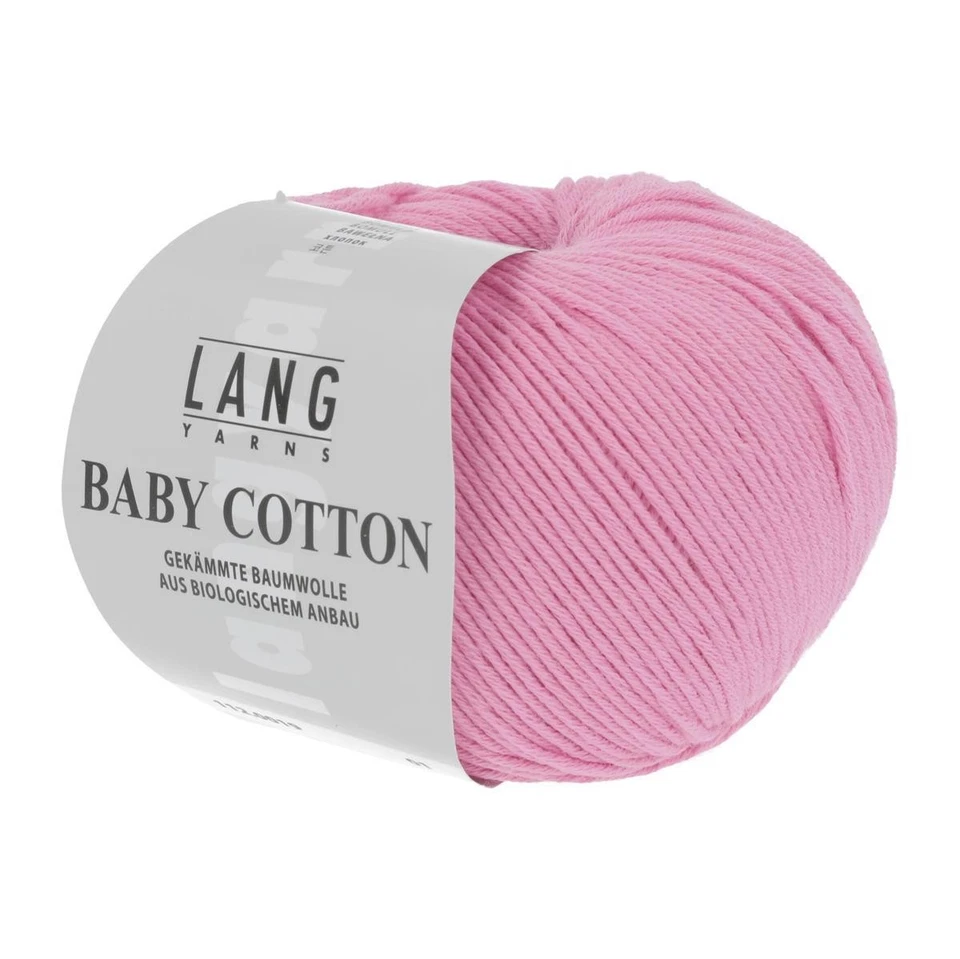 LANG YARNS Lana Creativa! Filati lunghi - Cotone bambino 0019 rosa