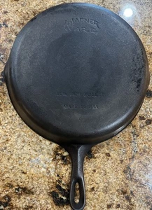 "Sartén de hierro fundido Wagner Ware #10 de colección 11 3/4"" fondo liso sin bamboleo" - Imagen 1 de 17