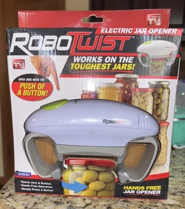 Robotwist Automatic Grip Hands Free Jar Opener with Easy Touch Button New Sealed - Picture 1 of 2