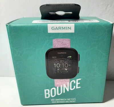 Garmin Bounce Kid Smartwatch Two-Way Text & Voice Message Location Track -Lilac - Image 1 of 4
