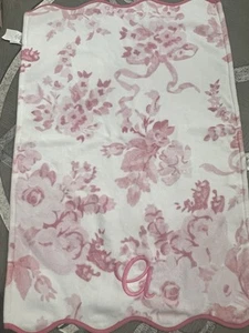 Pottery Barn LoveShackFancy GardenDamask Towels “Embroidered A” - Picture 1 of 3