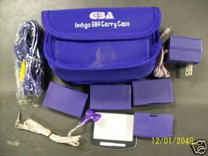 GBA Indigo 2 4 way Link Cable Battery Pack AC Screen Game Gameboy Advance Case - Picture 1 of 5