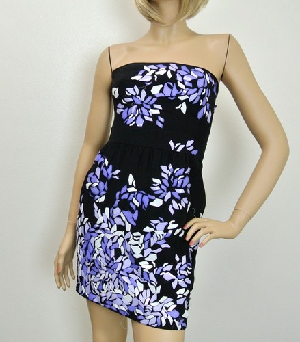 Abito senza spalline Gucci autentico $3150 con design floreale in plastica taglia 38 234672