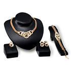  4 -piece Necklace Earrings Bracelet Trendy Jewelry Necklaces Alloy Set