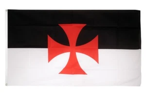 Bandiera Cavalieri Templari bandiera bandiera issata 90x150 cm - Foto 1 di 1