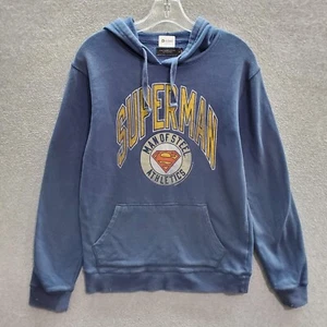Junk Food Men Sweatshirt Small Blue Hoodie Superman Man Of Steel Logo Graphic - Picture 1 of 7