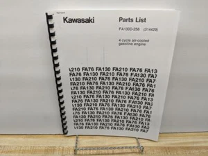 Kawasaki FA130D-258 Parts List Manual - Gas Engine - 1983 - Picture 1 of 3
