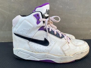 Vintage 1991 Nike Court Force Hi Top Sneakers Made in Korea UK 10 | USA 11 - Picture 1 of 10