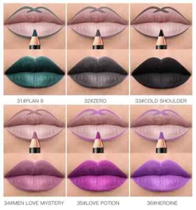 12Pcs Set Women Waterproof Lipstick Long Lasting Matte Lip Liner Pencil Lip Pen - Picture 1 of 13