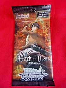 NEU ATTACK ON TITAN Weiss Schwarz TCG ENGLISCHE KARTEN (x8/Pack) Band 1. ANIME 🙂 - Bild 1 von 4