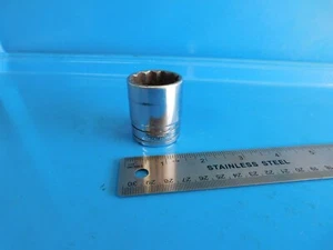 USED, SNAP ON TOOLS " 1-1/8" 1/2 IN. DR. SHORT 12 PT. SOCKET , PART #SW361 - Picture 1 of 6