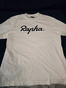 Rapha Logo Shirt Men's Large Crew Neck Short Sleeve Cycling Trail Riding - Picture 1 of 7
