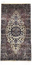 Hand Knotted Beige Wool Rug 2' X 4' Persien Nain Oriental Small Carpet