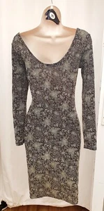 Black /Silver BODYCON dress - 10 - Miss SELFRIDGE - Picture 1 of 3