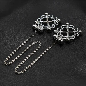 Bondage Adjustable Clamps Stainless Steel Breast Clips Foreplay BDSM Restraint - Picture 1 of 32