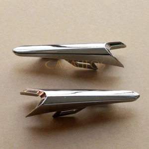 PAR DE TIRAS DE AJUSTE DE LÁMPARA DE PARACHOQUES DELANTERA CROMADA PARA MAZDA 3 MAZDA3 2017 2018 - Imagen 1 de 5