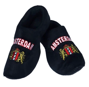 Zoccoli in peluche per giovani ciabatte Amsterdam nere EUR 31-35, UK 13-3, USA 1-4 - Foto 1 di 8