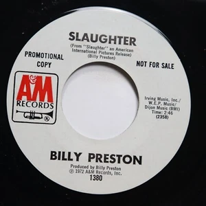 BILLY PRESTON - SLAUGHTER / GOD LOVES YOU - SOUL 45 *PROMO* - Picture 1 of 2
