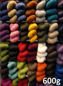 600g Donegal Aran Tweed Yarn 3 Skeins 200g each 100% wool - Free Shipping ! - Imagen 1 de 31