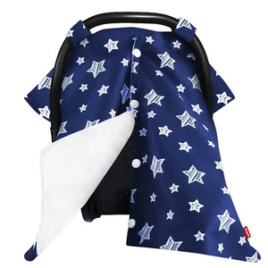 Baby Car Seat Cover Opening Minky Carseat Canopy Cover Multiuse Cover for Infant - Picture 1 of 16