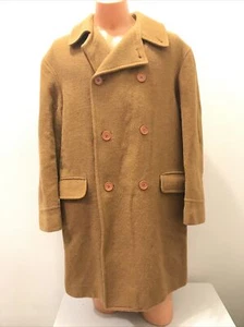 Giorgio Armani Le Collezioni Men's Double Breasted Alpaca Blend Coat Size 52 - Picture 1 of 11