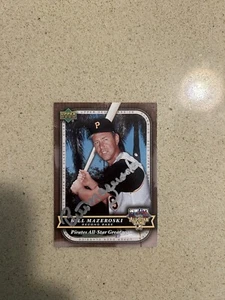 Pittsburgh Pirates AUTOGRAPHED 2005 Upper Deck Classics Bill Mazeroski- Silver  - Picture 1 of 2