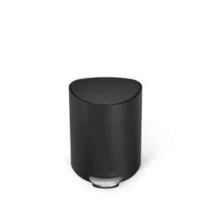 SimpleHuman 6L Semi-Round Bathroom Pedal Bin - Picture 1 of 32