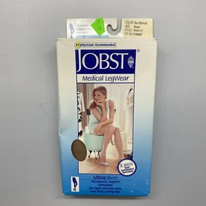 JOBST MUJER Ultra Transparente CINTURA ALTA CLÁSICA 15-20mmHg PUNTERA CERRADA SOL BRONCE PEQUEÑO - Imagen 1 de 6