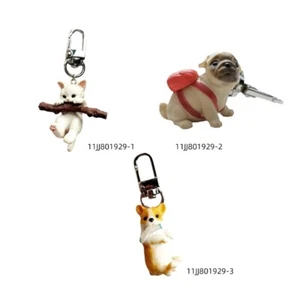 Cute Cartoon Cat Dog Keychain Ornament Backpack Handbag Charm for Girls Women - Zdjęcie 1 z 11