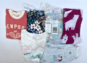 Carter's Lot Of 6 Girls Size 4T Mixed Seasons Tops Bottoms Leggings Shirts NWT - Picture 1 of 7