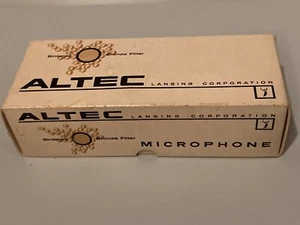 ALTEC Model 683 Microphone BOX ONLY & HANG TAG - Picture 1 of 3