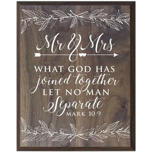 Wall Hanging Home Decor Decorative Plaque Inspirational 12x15 - Picture 1 of 18