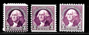 US,  #720-722 Washington set, 1932,  MNH - Picture 1 of 1