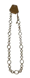 Women’s Necklace 32” Monet Gold-Tone Chunky Textured Chain Link New - Picture 1 of 5