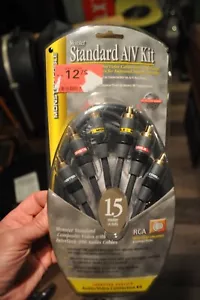 Monster Standard A/V KIT B SV1/100-1.5M Composite Video w/ RCA Audio Cable NEW - Picture 1 of 1