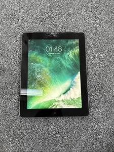 Apple iPad 4 Wi-Fi + Cellular (A1460 Tablet Space Grey 32GB Wi-Fi Cracked LCD - Picture 1 of 5