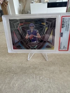 2024 Panini Obsidian JJ Mccarthy Vitreous PSA 9 - Picture 1 of 2