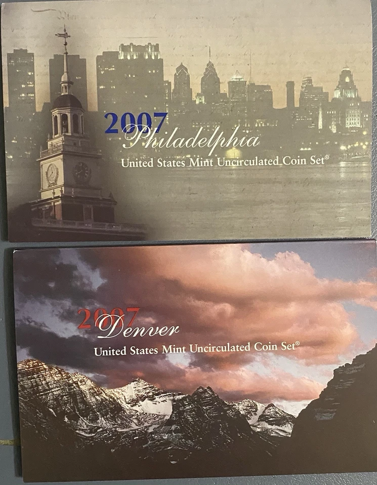 2007 P & D US Mint Set Uncirculated 28 Coins Original Mint Packaging - Image 1 of 1