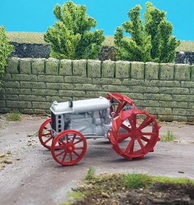 Tractor agrícola vintage de ferrocarril modelo escala 0 calibre O 1:43 NUEVO EN CAJA Foto 1 de 2
