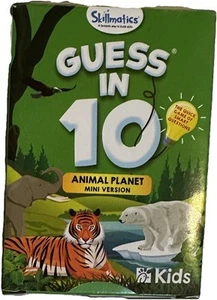2023 CHICK FIL A ADIVINAR EN 10 NIÑOS COMIDA JUEGO TARJETA TRIVIA ANIMAL SALVAJE PLANETA MINI - Imagen 1 de 7