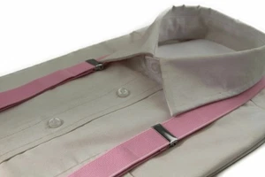 Boys Baby Pink Matching Bow Tie + Suspender Set Kids Unisex Dress Up Wedding New - Picture 1 of 6
