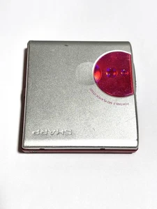 Sharp MD-ST500 MiniDisc Player Silver Pink Tested Working Functional MD - Picture 1 of 24