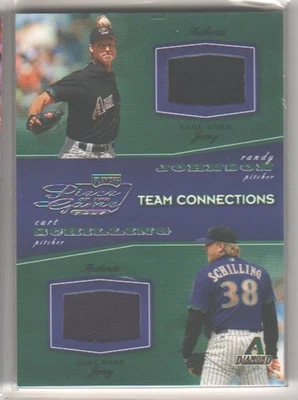 2002 Playoff Piece Of The Game Johnson Schilling Team Connections Dual Jersey - Image 1 of 2