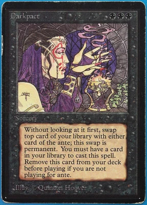 Darkpact Beta HEAVILY PLD (Reserved List Rare MTG Magic Card) (487269) ABUGames - Image 1 of 2